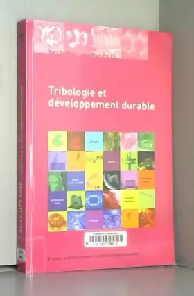 Couverture du produit · Tribologie et développement durable