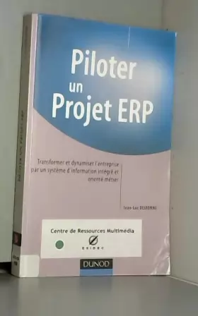 Couverture du produit · Piloter un projet ERP