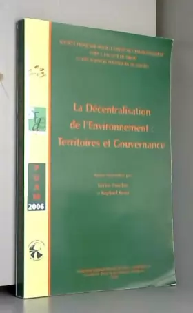 Couverture du produit · La décentralisation de l'environnement: territoires et gouvernance
