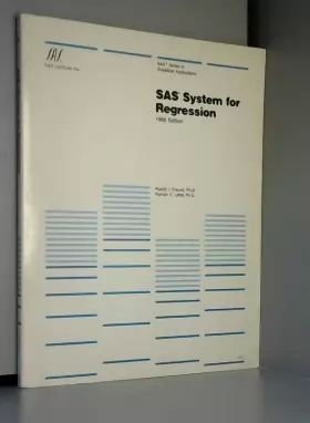 Couverture du produit · Sas Systems for Regression 1986 Edition