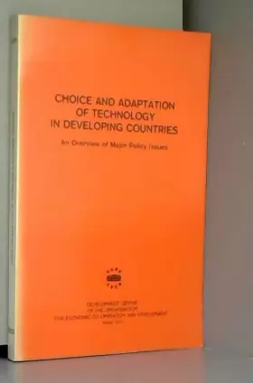 Couverture du produit · Choice and Adaptation of Technology in Developing Countries