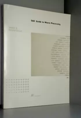 Couverture du produit · Sas Guide to Macro Processing, Version 6