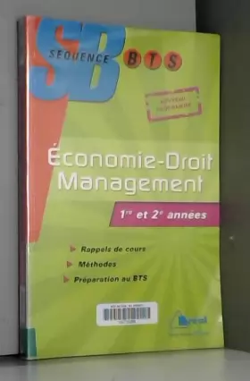 Couverture du produit · Economie-Droit Management BTS tertiaires 1e et 2e années