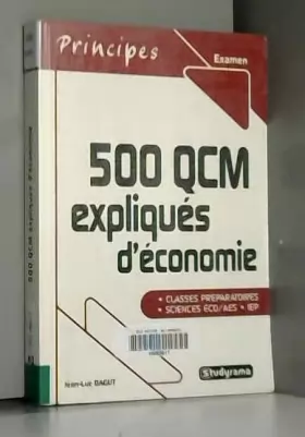 Couverture du produit · 500 QCM expliqués d'économie