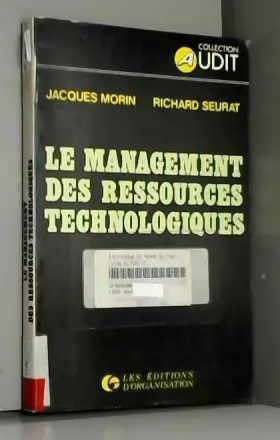 Couverture du produit · Le management des ressources technologiques