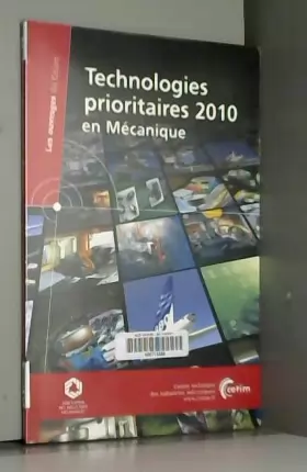 Couverture du produit · Technologies prioritaires 2010 en mécanique