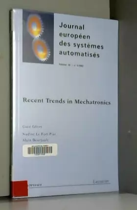 Couverture du produit · Journal européen des systèmes automatisés, Volume 36 N° 9/2002 : Recent Trends in Mechatronics
