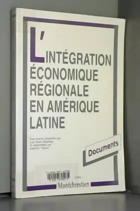 Couverture du produit · L'Intégration économique régionale en Amérique latine