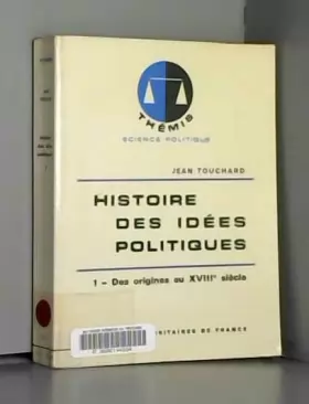 Couverture du produit · Histoire des idees politiques t.1