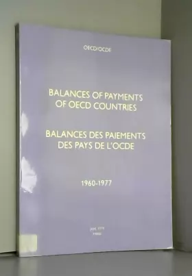 Couverture du produit · Balances of Payments of O.E.C.D. Countries 1960-77