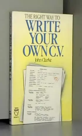 Couverture du produit · Right Way to Write Your Own CV