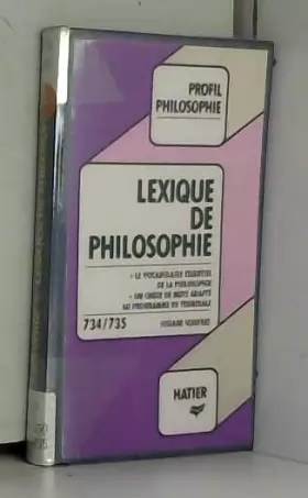 Couverture du produit · Lexique de philosophie (Profil philosophie)