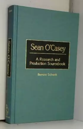 Couverture du produit · Sean O'Casey: A Research and Production Sourcebook