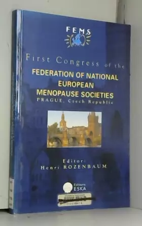 Couverture du produit · First Congress of the Federation of National European Menopause Societies