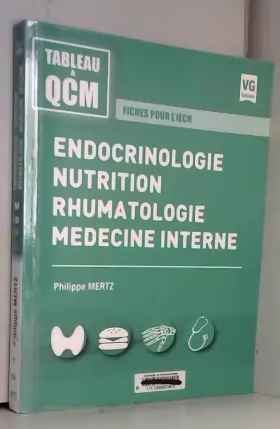 Couverture du produit · Endocrinologie, nutrition, rhumatologie, médecine interne: Fiches pour l'iECN
