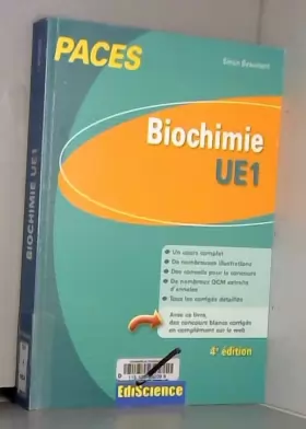 Couverture du produit · Biochimie-UE1 PACES - 4e éd. - Manuel, cours + QCM corrigés