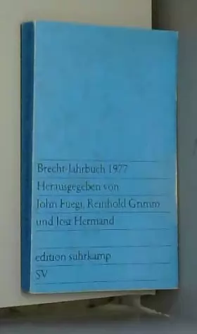 Couverture du produit · Brecht-Jahrbuch 1977.