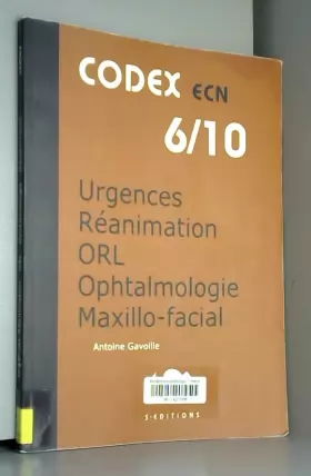 Couverture du produit · 6- Urgences-Réanimation-Anesthésie-Orl-Maxillo facial