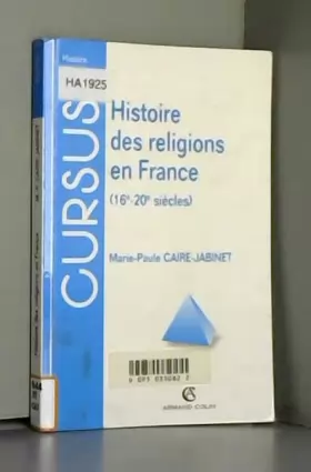 Couverture du produit · Histoire des religions en France