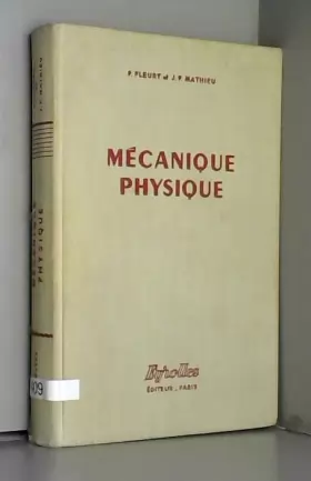 Couverture du produit · Physique générale et expérimentale Mécanique physique