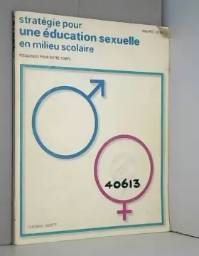 Couverture du produit · Stratégie pour une éducation sexuelle en milieu scolaire