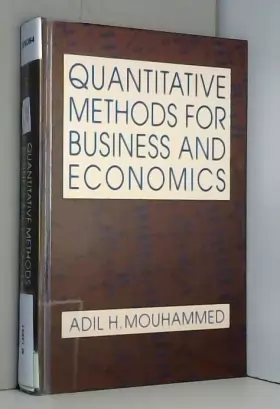 Couverture du produit · Quantitative Methods for Business and Economics