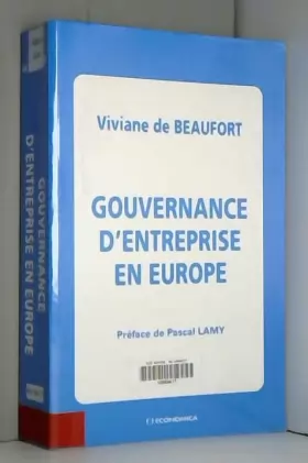Couverture du produit · Gouvernance d'entreprise en Europe