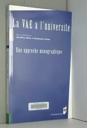 Couverture du produit · La VAE à l'université: Une approche monographique