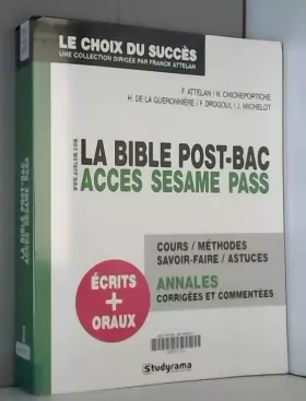 Couverture du produit · La bible ACCES, SESAME, PASS