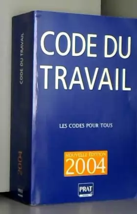 Couverture du produit · Code du travail 2004