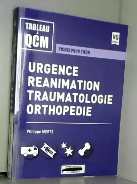 Couverture du produit · Urgence, réanimation, traumatologie, orthopédie: Fiches pour l'iECN