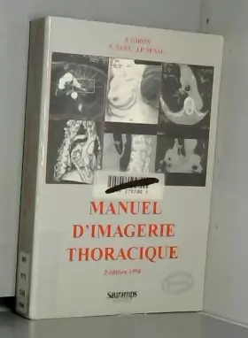 Couverture du produit · MANUEL D'IMAGERIE THORACIQUE. 2ème édition 1998