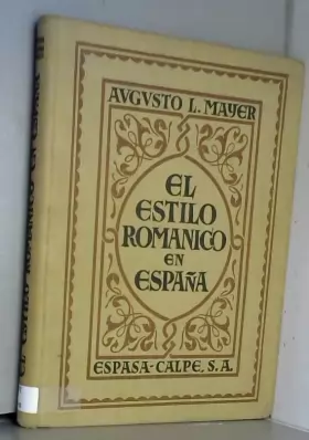 Couverture du produit · El Estilo romanico en España