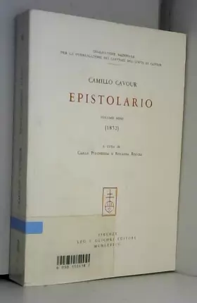 Couverture du produit · Camillo Cavour, Epistolario: Tome 9, (1852)