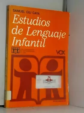 Couverture du produit · Estudios del lenguaje infantil. ' vox'