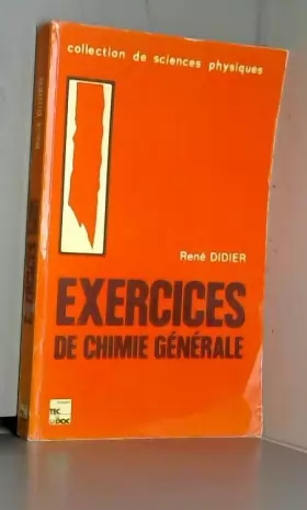 Couverture du produit · EXERCICES DE CHIMIE GENERALE (4.ED-3.T)