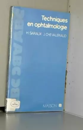 Couverture du produit · ABC des techniques en ophtalmologie