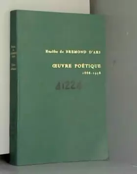 Couverture du produit · OEUVRE POETIQUE, 1888-1958