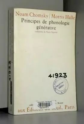 Couverture du produit · principes de phonologie générative - Traduction de Pierre Encrevé