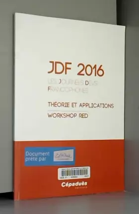 Couverture du produit · Jdf 2016