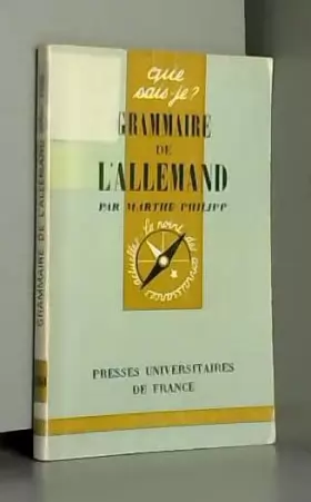 Couverture du produit · Grammaire de l'allemand