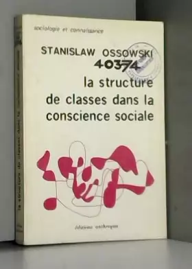 Couverture du produit · Structure de classe dans la conscience sociale