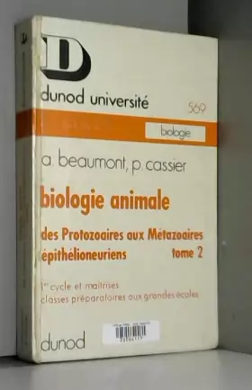 Couverture du produit · Biologie animale...