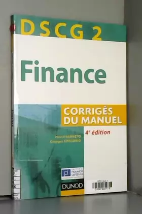 Couverture du produit · DSCG 2 - Finance - 4e édition - Corrigés du manuel