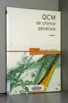 Couverture du produit · QCM de chimie générale