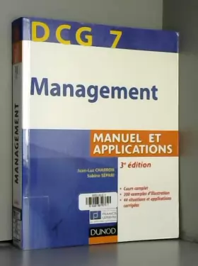 Couverture du produit · DCG 7 - Management - 3e édition - Manuel et applications, corrigés inclus