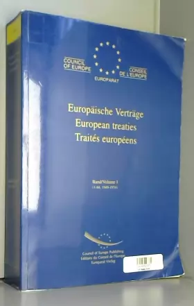 Couverture du produit · Traités européens, volume 1