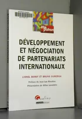 Couverture du produit · Développement et négociation de partenariats internationaux