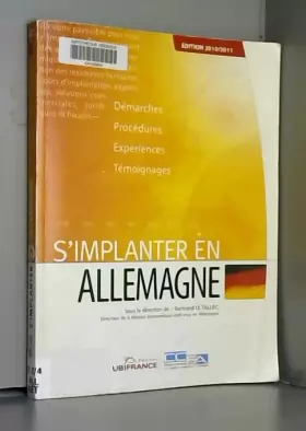 Couverture du produit · Allemagne - S'Implanter 2010/2011 (3ed)