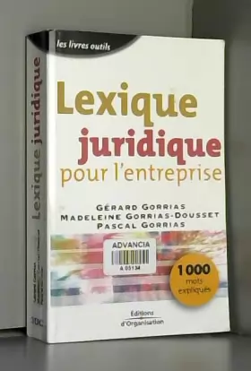 Couverture du produit · Lexique juridique pour l'entreprise : 1000 mots expliqués